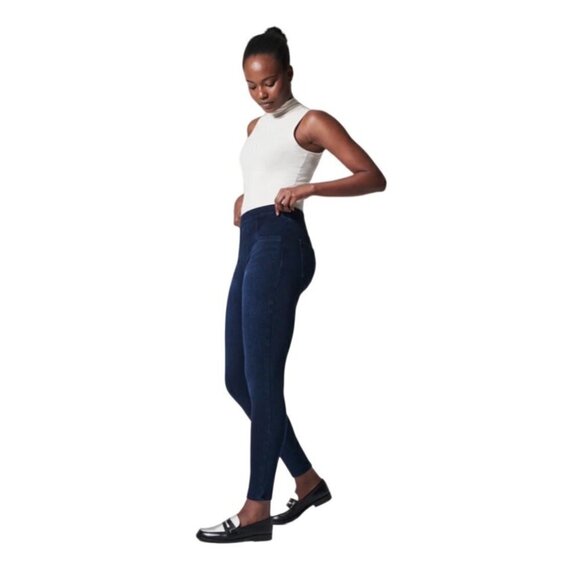 Spanx Jean-ish Ankle High Waisted Size XL Jeans Pull On Leggings - Picture 2 of 12
